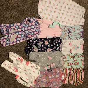 Toddler girls pajama lot